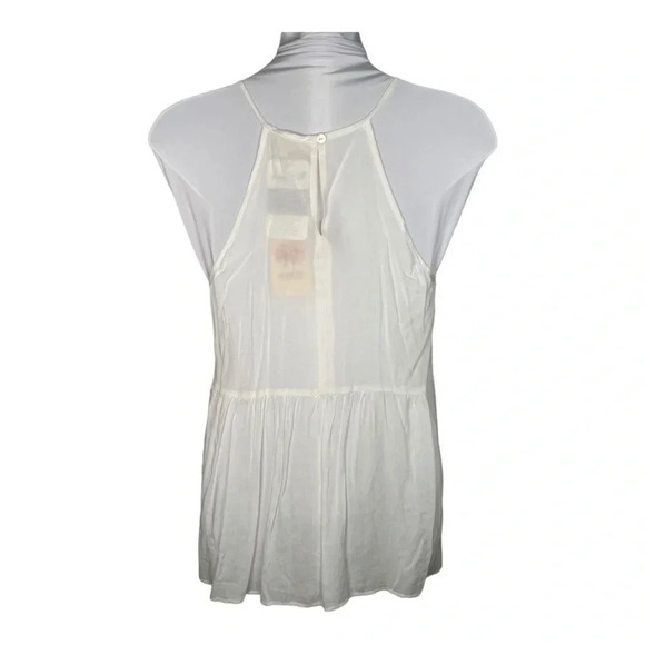 ENTRO Halter Take Me To Brunch Top In White NWT - Picture 6 of 8